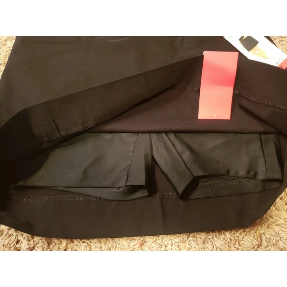 S.C. & CO. Black Skort (Skirt/Shorts) with Tunny Control, 18” - Picture 8 of 13